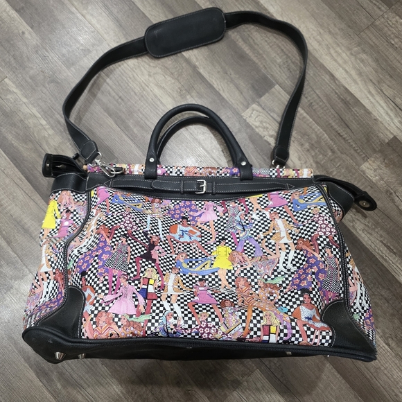 Sydney Love Vintage Fashion Divas Weekender Duffle Bag XL Artsy Boho Dollskill - Picture 1 of 14